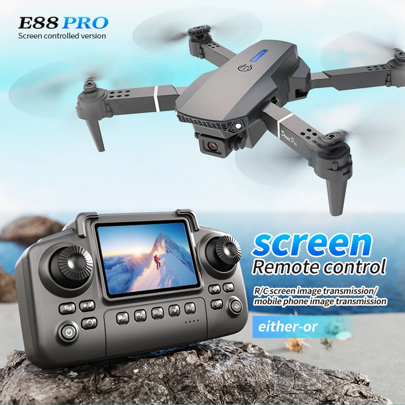 Drone Battery Box - Professional E88 PRO Drone หน้าจอ 8K