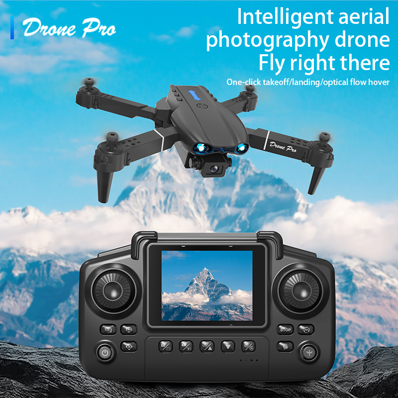 Drone Battery Case - E99 Airหน้าจอควบคุมDrone Professionalกว้างRC Dron HD 4Kกล้องพับเฮลิคอปเตอร์เครื่องบินQuadcopter