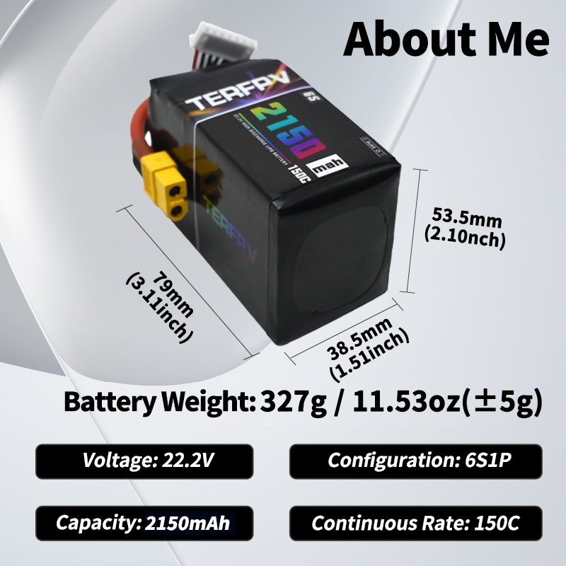 TERFPV แบตเตอรี่ลิโป้ 6S 22.2V - Drone Battery Plate บทวิจารณ์และราคา