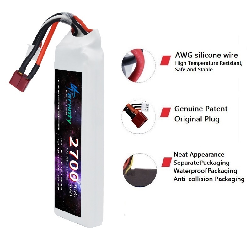 1/3ชิ้น2S 7.4V LiPo แบตเตอรี่2 - Drone Battery Lipo บทวิจารณ์และราคา