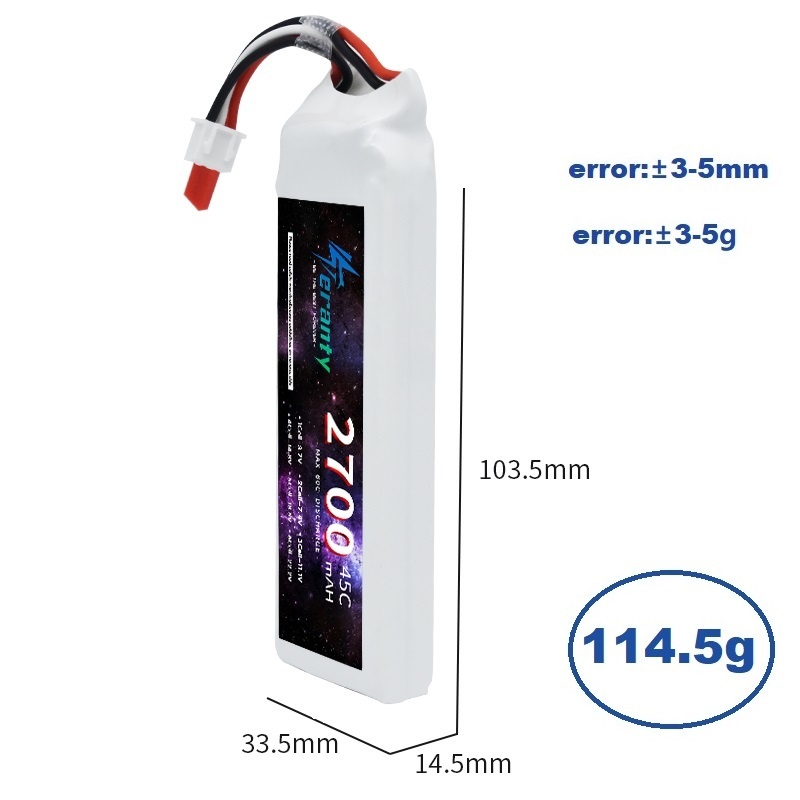 1/3ชิ้น2S 7.4V LiPo แบตเตอรี่2 - Drone Battery Lipo บทวิจารณ์และราคา