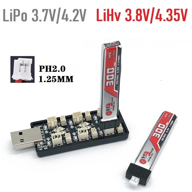 6CH USB 1S LiPo/LiHv 3.7 V/4.2 - Drone Battery Balance Charger บทวิจารณ์และราคา