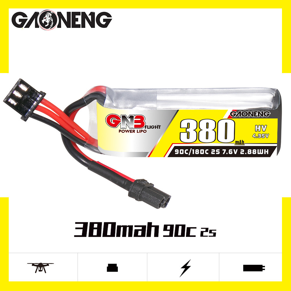 GNB 2S 7.6V 380mAh 90C/180C แบ - Drone Battery Plate บทวิจารณ์และราคา
