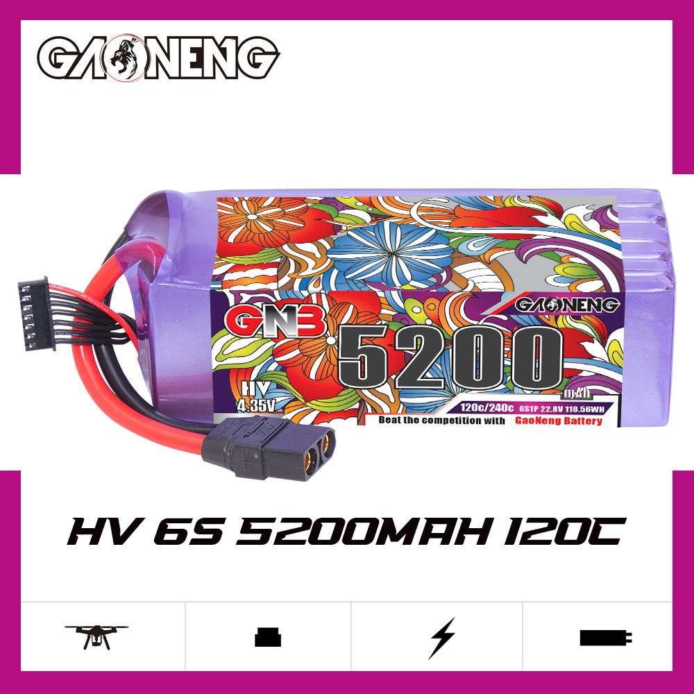 แบตเตอรี่ลิโพ GNB 6S 22.8V 300 - Drone Battery Plate บทวิจารณ์และราคา