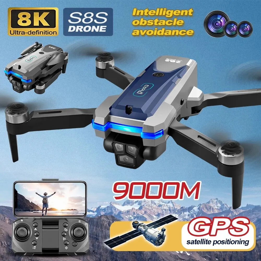 โดรน GPS S8S 5G Wi-Fi 8K HD ลื - Drone Battery Case บทวิจารณ์และราคา