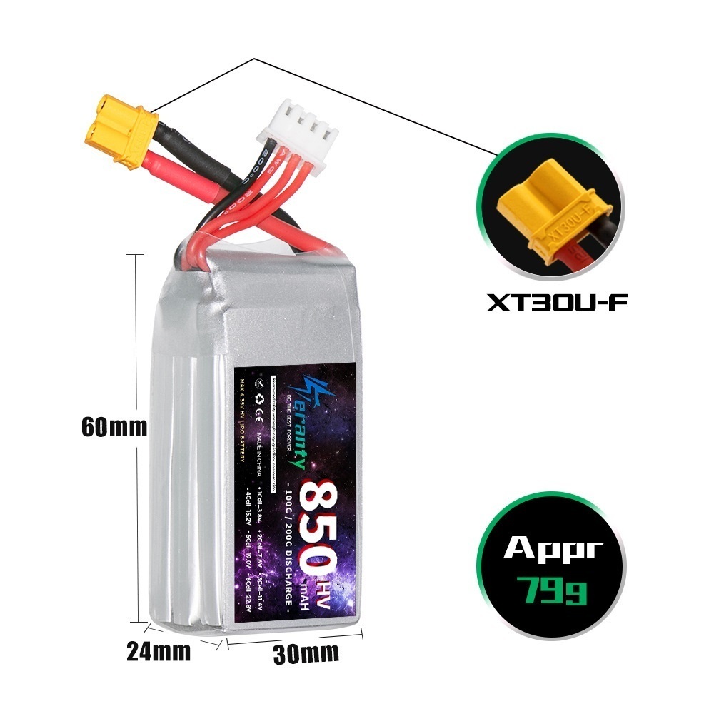 1/2/3PCS TERANTY 3S 11.4V แบตเ - Drone Battery Lipo บทวิจารณ์และราคา